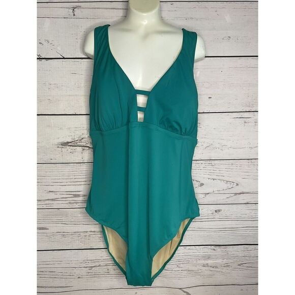 Swimsuits For All Teal Green  One‎ Piece Swimsuit Womens 20 - Picture 6 of 9